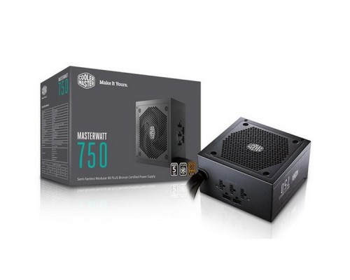 Блок питания 750 Ватт Power Supply Cooler Master MasterWatt 750, ATX, 120mm, 9xSATA, 4xPCI-E(6+2), APFC, 80+ Bronze, ASUS TUF Edition