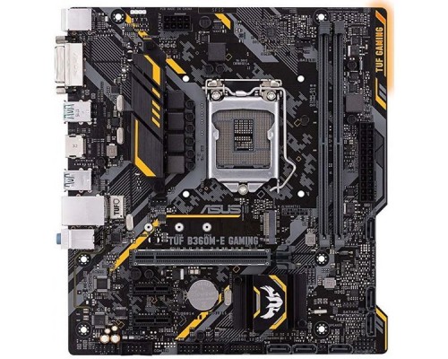 Мат. плата ASUS TUF B360M-E GAMING S1151v2, B360, 4xDDR4, 2xPCI-Ex16, 2xPCI-Ex1, 2xPCI, D-Sub, DVI, HDMI, SATA III, M.2, GB Lan, USB3.1, mATX, Retail