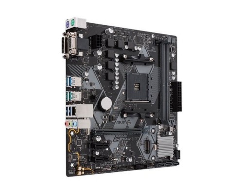 Мат. плата ASUS PRIME B450M-K AM4, AMD B450, 2*DDR4, 1xPCI-E x16, 2xPCI-E x1, SATA3, DVI,D-SUB, COM,GBLan, mATX, Retail