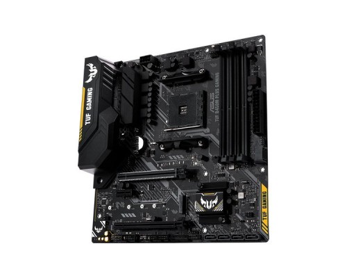 Мат. плата ASUS TUF B450M-PLUS GAMING AM4, AMD B450, 4*DDR4, 2xPCI-E x16, 1xPCI-E x1, SATA3, DVI,HDMI, GBLan, mATX, Retail