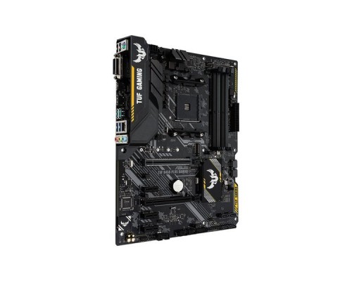 Мат. плата ASUS TUF B450-PLUS GAMING AM4, AMD B450, 4*DDR4, 2xPCI-E x16, 3xPCI-E x1 SATA3, DVI,HDMI, GBLan, ATX, Retail