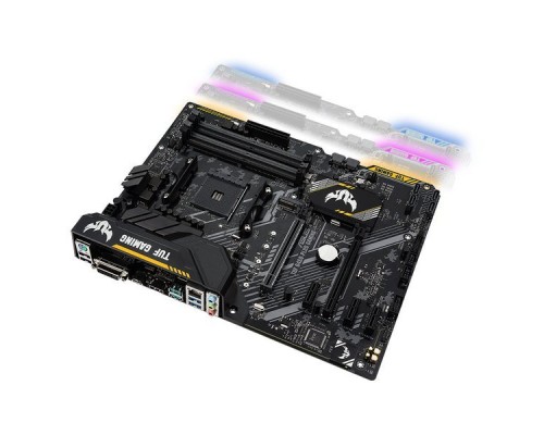 Мат. плата ASUS TUF B450-PLUS GAMING AM4, AMD B450, 4*DDR4, 2xPCI-E x16, 3xPCI-E x1 SATA3, DVI,HDMI, GBLan, ATX, Retail