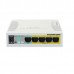 Коммутатор MikroTik CSS106-1G-4P-1S RB260GSP  with 5 Gigabit ports and SFP cage, SwOS, plastic case, PSU, POE-OUT