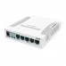 Коммутатор MikroTik CSS106-5G-1S RB260GS with 5 Gigabit ports and SFP cage, SwOS, plastic case, PSU