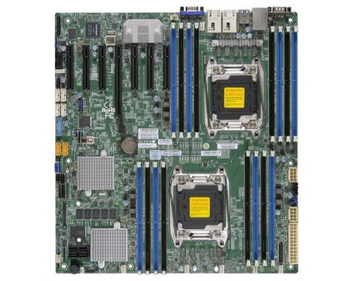 Материнская Плата SuperMicro MBD-X10DRH-CT-O Soc-2011 iC612 eATX 16xDDR4 10xSATA3 SATA RAID iX540 2х10GgbEth Ret