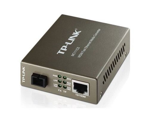 Медиаконвертор TP-Link MC111CS 10/100M RJ45 to 100M single-mode,Full-duplex,up to 20Km