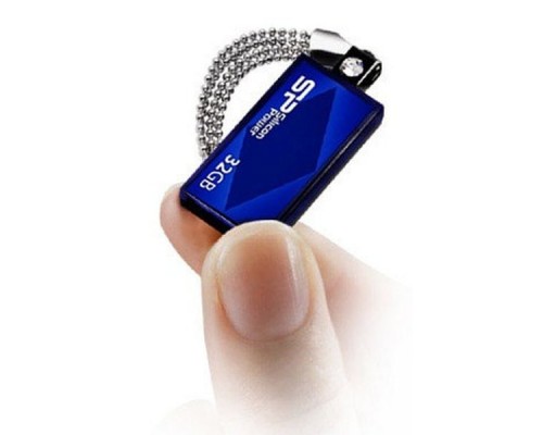 Флэш-диск USB 2.0 32Gb Silicon Power Touch 810 SP032GBUF2810V1B Blue