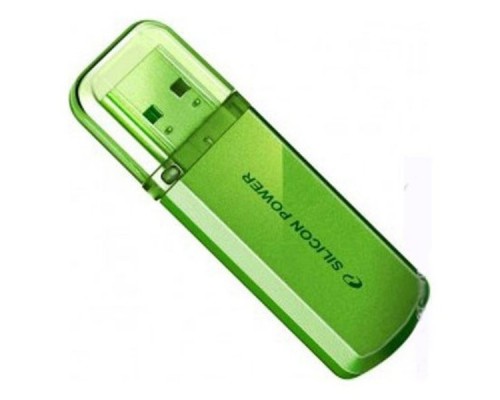 Флэш-диск USB 2.0 32Gb Silicon Power Helios 101 SP032GBUF2101V1N Green