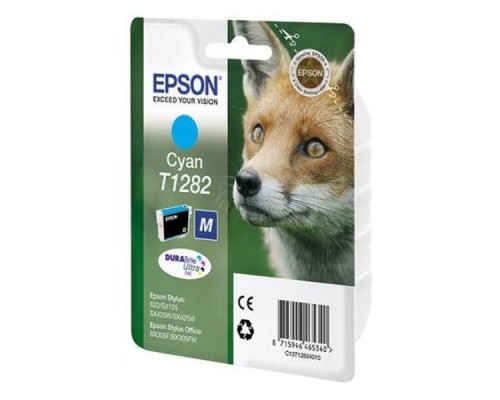 Картридж Epson T1282 C13T12824011/12 Cyan для Stylus S22/SX125 C13T12824011