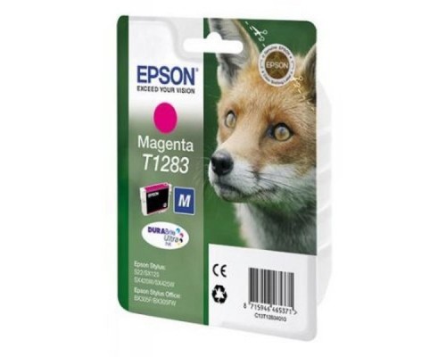 Картридж Epson T1283 C13T12834011/12 Magenta для Stylus S22/SX125 C13T12834011