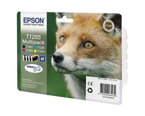 Картридж Epson T1285 C13T12854010/12 MultiPack 4шт для EPS S22/SX125