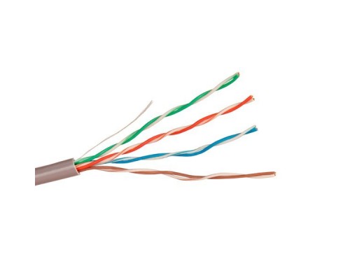 Кабель ExeGate Special UTP4-C5e-CU-S26-IN-PVC-GY-305 UTP 4 пары кат.5e медь, 26AWG, бухта 305м, серый, PVC