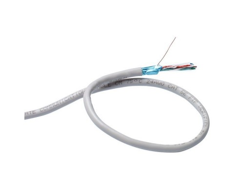 Кабель ExeGate Special FUTP4-C5e-CU-S26-IN-PVC-GY-305 FTP 4 пары кат.5e медь, 26AWG, экран, бухта 305м, серый, PVC