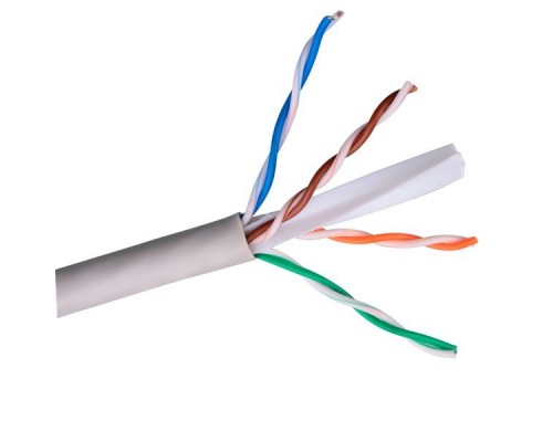 Кабель ExeGate UTP4-C6-CCA-S23-IN-PVC-GY-305 UTP 4 пары кат.6 CCA, 23AWG, бухта 305м, серый PVC