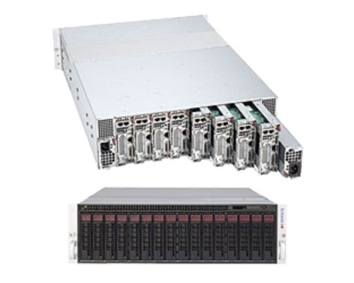Платформа системного блока SYS-5038ML-H8TRF  3U MicroCloud System CSE-938BH-R1620B   X10SLD-F  LGA1150  4xDDR3  4xSATA3  USB3.0 PCI-E3.0x8 in Micro-LP
