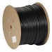 Кабель ExeGate FUTP4-C5e-CU-S24-SW-OUT-PE-BK-305 FTP 4 пары кат.5e медь, 24AWG, экран, внешн., с тросом, катушка 305м, черн., PE