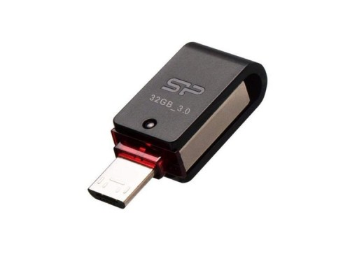 Флэш-диск USB 3.0 Type-A/Micro-B 32Gb Silicon Power Mobile X31 OTG SP032GBUF3X31V1K + MicroUSB