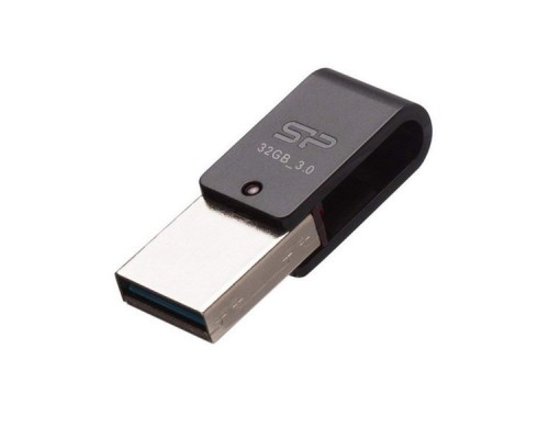 Флэш-диск USB 3.0 Type-A/Micro-B 32Gb Silicon Power Mobile X31 OTG SP032GBUF3X31V1K + MicroUSB