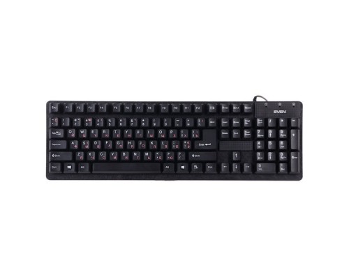 Клавиатура SVEN Standard 301 Black USB + PS/2