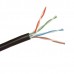 Кабель ExeGate UTP4-C5e-CU-S24-OUT-PE-BK-305 UTP 4 пары кат.5e медь, 24AWG, внешн., без троса, бухта 305м, черн., PE