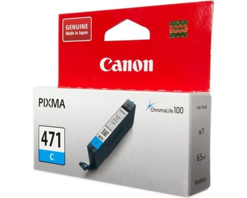 Картридж Canon CLI-471 C Cyan для MG5740/MG6840/MG7740 0401C001 (ориг.)