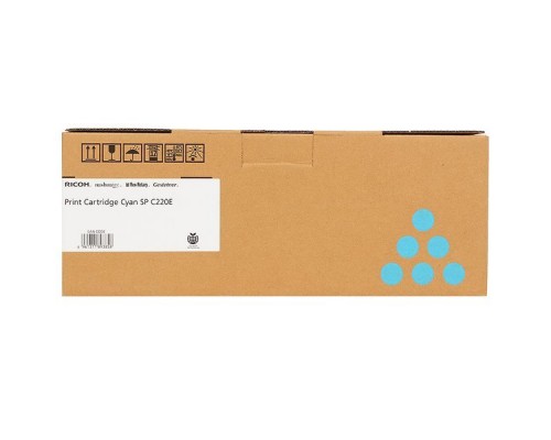 Тонер-картридж Ricoh SPC220 Cyan (2,0K) Aficio SP C220S/C221SF/C222SF/C221N/C222DN (406053/407645)