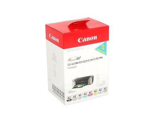 Набор картриджей CANON CLI-42 многоцветный, 8 картриджей