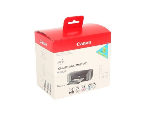 Набор картриджей CANON PGI-72 PBK/GY/PM/PC/CO многоцветный, 5 картриджей