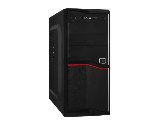 Корпус Miditower ExeGate AB-220A Black, ATX, AAA350W, 80mm, 2*USB, Audio