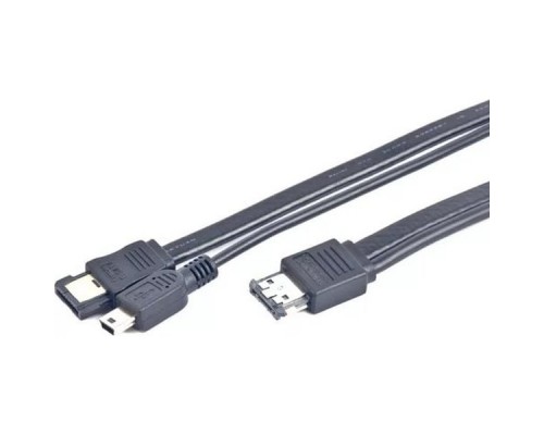 Кабель eSATA -- eSATA/Mini USB 1.0м Gembird CC-ESATAP-ESATA-USB5P-1M
