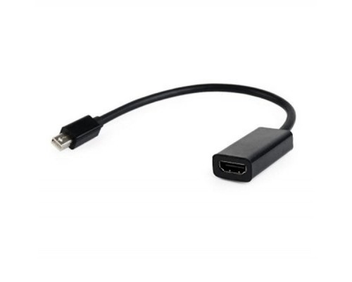 Кабель-переходник miniDisplayPort (M) в HDMI (F) 0.15м Cablexpert A-mDPM-HDMIF-02, черный
