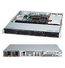 Серверный корпус SuperMicro CSE-813MFTQC-R407CB Black4xHotSwapSAS/SATA, ATX 2x400W 1U RM                                                                                                                                                                  