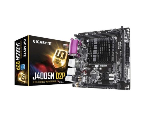 Материнская плата с ЦПУ J4005N D2P, Intel® Dual-Core Celeron®J4005 (2.7 GHz), 2xDDR4-2400, D-SUB+HDMI, 1xPCIEx16, 2xSATA3, 1xM.2, 8 Ch Audio, GLan, (0+4)xUSB2.0, (4+0)xUSB3.0, COM, LPT, Mini-ITX, RTL