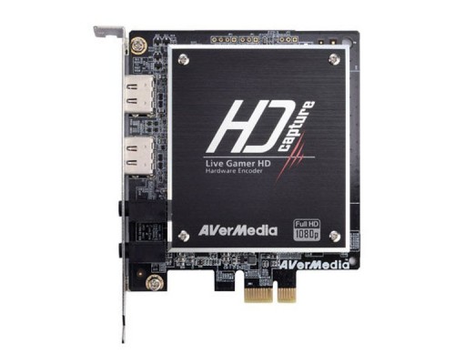 Уст-во видеозахвата AVerMedia Live Gamer HD (PCI-Ex1,HDMI, Audio In / Out, H.264 Encoder, ПДУ)
