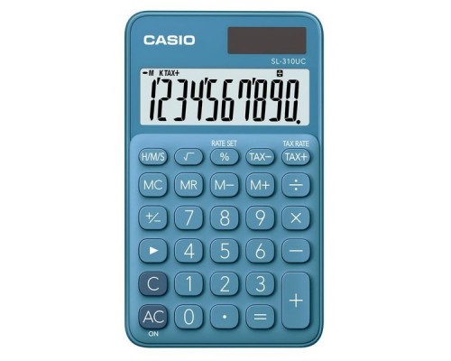 Калькулятор карманный Casio SL-310UC-BU-S-EC синий 10-разр.