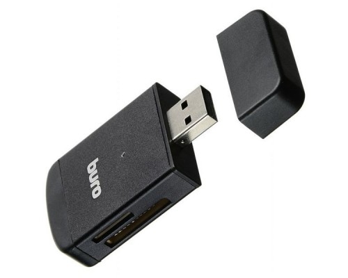 Устройство чтения карт памяти USB2.0 Buro BU-CR-3103 черный