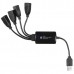 Разветвитель USB 2.0 Buro BU-HUB4-0.3-U2.0-Splitter 4порт. черный