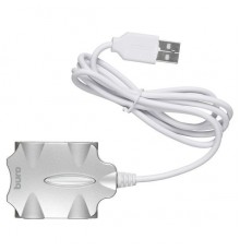 Разветвитель USB 2.0 Buro BU-HUB4-0.5-U2.0-Candy 4порт. серебристый                                                                                                                                                                                       