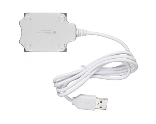 Разветвитель USB 2.0 Buro BU-HUB4-0.5-U2.0-Candy 4порт. серебристый