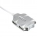 Разветвитель USB 2.0 Buro BU-HUB4-0.5-U2.0-Candy 4порт. серебристый