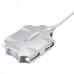 Разветвитель USB 2.0 Buro BU-HUB4-0.5-U2.0-Candy 4порт. серебристый