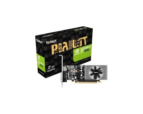 Видеокарта 2Gb PCI-E DDR5 Palit PA-GT1030 2GD5 DVI+HDMI (OEM)