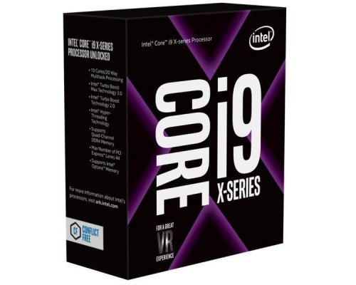 Процессор Intel Core i9-7900X 10C20T 3.3-4.5GHz/13.75MB/140W/S2066 Skylake BX80673I97900XSR3L2 BOX