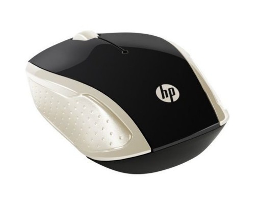 Мышь HP 200 Silk золотистый оптическая (1000dpi) беспроводная USB для ноутбука (2but)