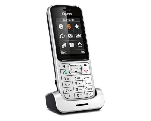 Трубка доп. Dect Gigaset SL450HX серебристый для SL450 SYS