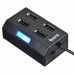 Разветвитель USB 2.0 Buro BU-HUB4-U2.0 4порт. черный