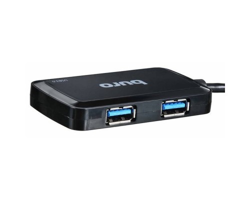 Разветвитель USB 3.0 Buro BU-HUB4-U3.0-S 4порт. черный