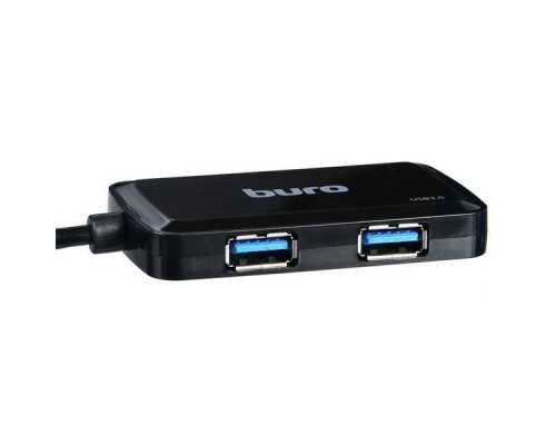 Разветвитель USB 3.0 Buro BU-HUB4-U3.0-S 4порт. черный