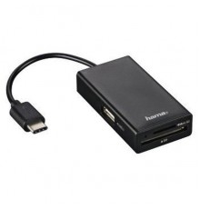 Разветвитель USB-C Hama 3порт. черный (00054144)                                                                                                                                                                                                          