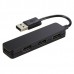 Разветвитель USB 2.0 Hama Slim 4порт. черный (00012324)